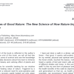 Two reviews of Good Nature: The New Science of How Nature Improves Our Health